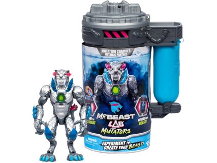 Figurka Mr Beast Lab Mutators v nádobě Metallic Panther