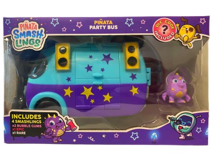 Sada Pinata SmashLings Pinata Party Bus autíčko + 4 figurky