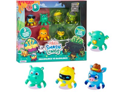 Sada Pinata SmashLings 8 náhodných figurek stvoření Smashlings Pack