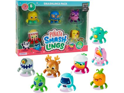 Sada Pinata SmashLings 6 náhodných figurek stvoření Smashlings Pack