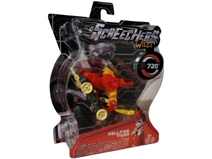 Screechers Wild! Transformující vozidlo Hellfire Tiger Pekelný tygr