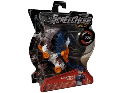 Screechers Wild! Transformující vozidlo Airstrike Eagle Modrý orel