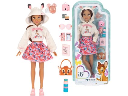 Disney ILY 4ever módní panenka s motivem Bambi a sadou doplňků 30 cm