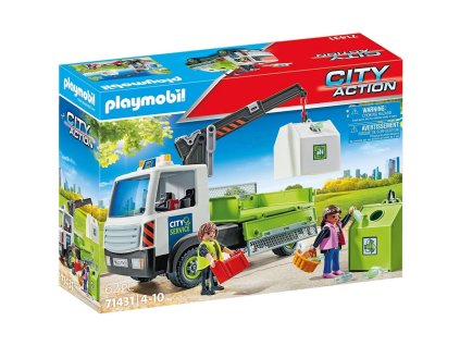 Playmobil Nákladní Auto s Kontejnery na Sklo 71431