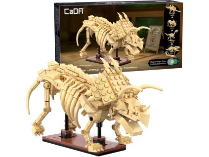 Stavebnice CaDA sada dinosauří kostra Dinosaur Fossils: Triceratops 272 dílů