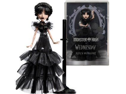 Monster High sběratelská panenka Wednesday Addams Rave'n