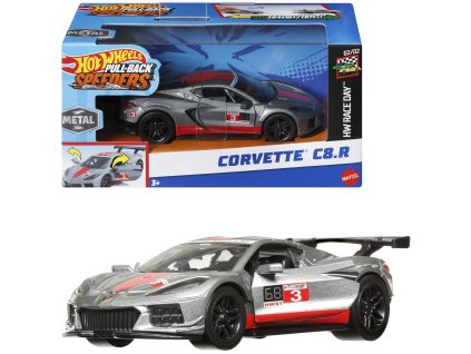 Hot Wheels Pull-Back Speeders auto Corvette C8.R