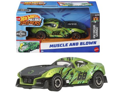 Hot Wheels Pull-Back Speeders auto Muscle & Blown
