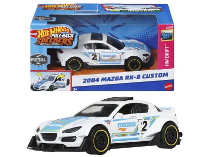 Hot Wheels Pull-Back Speeders auto 2004 Mazda RX-8 Custom