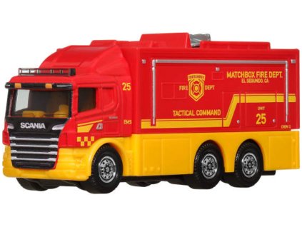 Matchbox Working Rigs Scania Tactical Command Center Hasičský záchranný vůz