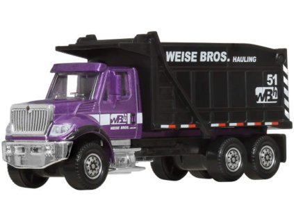 Matchbox Working Rigs auto Dump Truck Fialový sklápěč