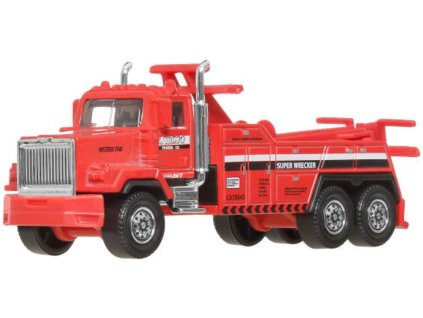 Matchbox Working Rigs auto Western Star Červený zvedák odtahový vůz