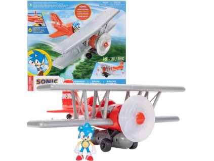 Jakks sada Tornado Biplane Sonic The Hedgehog figurka + letadlo