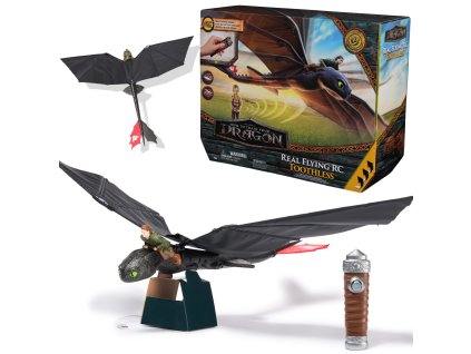 Jak vycvičit draka interaktivní létající figurka Bezzubka Toothless RC