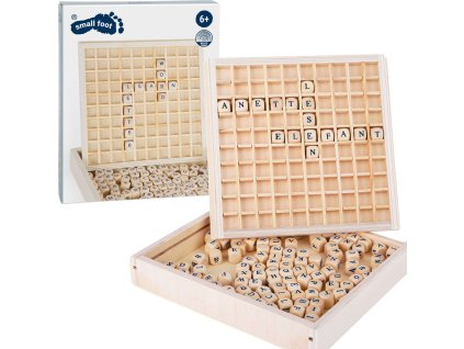 Dřevěná vzdělávací hračka Small Foot Educate písmena a slova