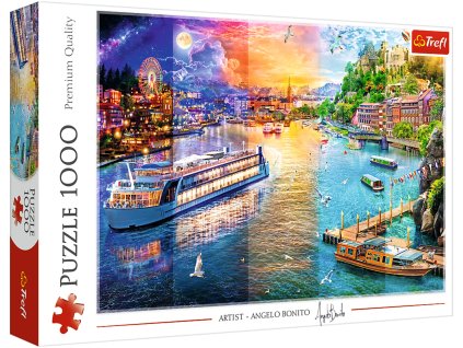 Trefl Puzzle 1000 dílků Plavba po Evropě