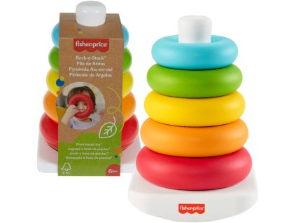 Fisher-Price barevná pyramida 6 prvků EKO