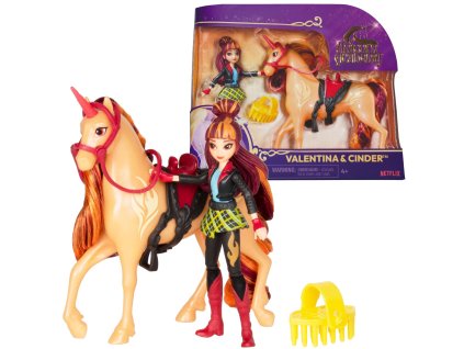 Unicorn Academy Akademie Jednorožců Set Figurky Valentina & Cinder dívka a jednorožec + příslušenství