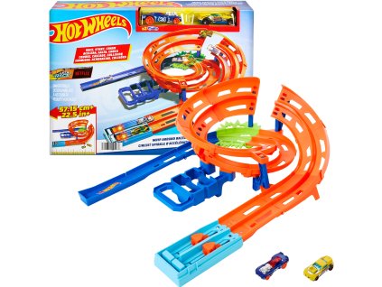 Hot Wheels Stunt Tracks Whip Around Raceway autodráha + 2 vozidla