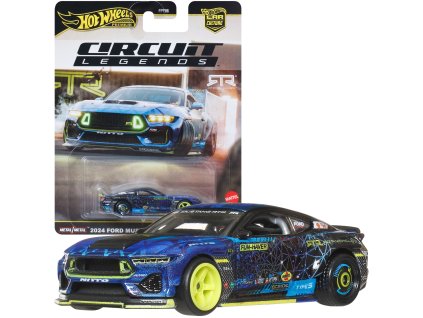 Hot Wheels Premium Circuit Legends auto 2024 Ford Mustang RTR SPEC 5-FD 7 cm