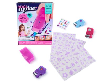 Sada tetování pro děti Cool Maker Shimmer Me Tattoos 135 vzorů