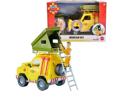 Požárník Sam Záchranný Jeep Mountain 4x4 s figurkou a doplňky