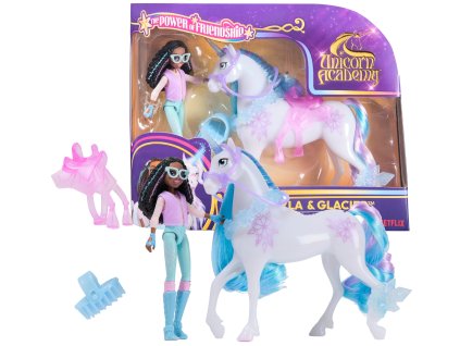 Unicorn Academy Akademie Jednorožců Sada Figurky Layla & Glacier dívka a jednorožec + doplňky