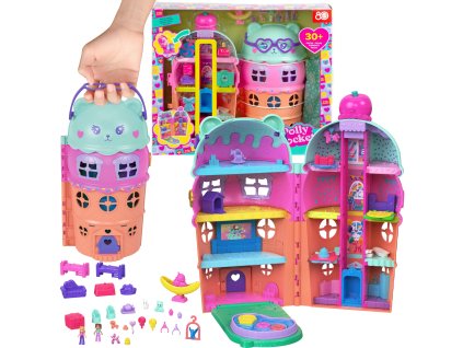 Polly Pocket Ledový Domek Gelato House sada s figurkami a doplňky 25+ dílků