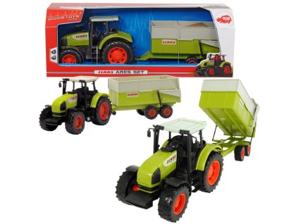 Velký traktor Claas Ares s pohyblivým přívěsem 55 cm