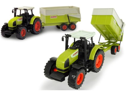 Velký traktor Claas Ares s pohyblivým přívěsem 55 cm