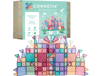 CONNETIX Pastel Creative Pack Kreativní magnetické kostky 120 prvků