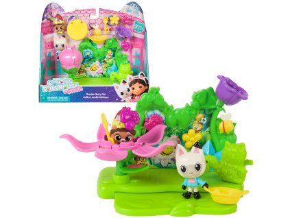 Kočičí Domek Gabby Film Sada Zahradní Příběh Garden Story Set Gabby's Dollhouse + figurky a doplňky