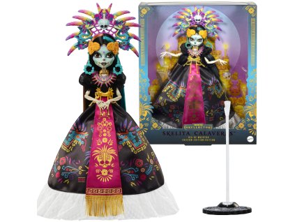 Monster High Panenka sběratelská Skelita Calaveras Dia De Muertos Skullector