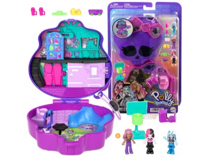 Polly Pocket Sada Kompaktní Monster High figurky a doplňky