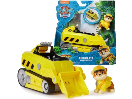 Psi Patrol Jungle Pups Vozidlo Rubble + sada figurek
