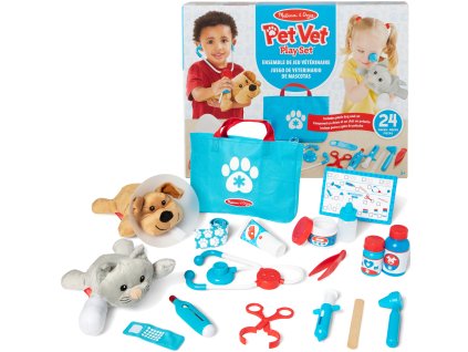 Sada Zkoumej a Ošetři Lékař Veterinář s Doplňky Examine And Treat Pet Vet