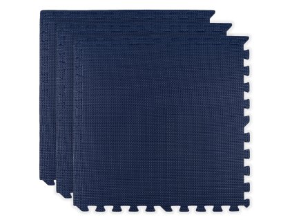 Pěnová podložka na podlahu Humbi 180x60 Velké pěnové puzzle voděodolné bezpečné 3 ks Tmavě modrá