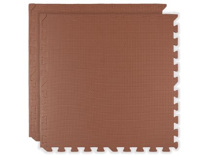 Pěnová podložka na podlahu Humbi 120x60 Velké pěnové puzzle voděodolné bezpečné 2 ks Broskvová