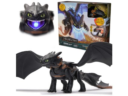 Jak Vycvičit Draka Bezzubka a Plasma Boom Figurka Interaktivní 38 cm