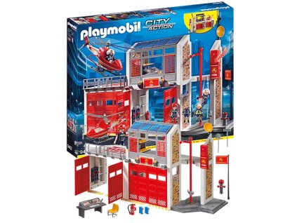 Playmobil Action Heroes – velká hasičská stanice, 181 dílů