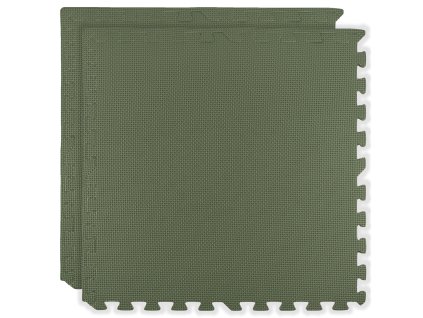 Pěnová podložka na podlahu Humbi 120x60 Velké pěnové puzzle voděodolné bezpečné 2 ks Khaki