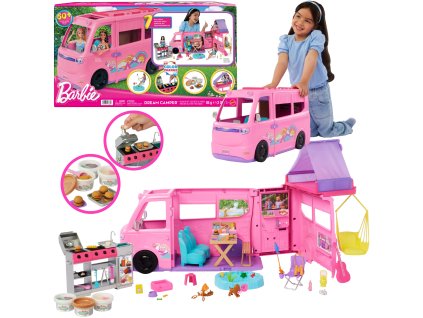 Barbie Vysněný Karavan Dream Camper auto a doplňky 60+ dílků