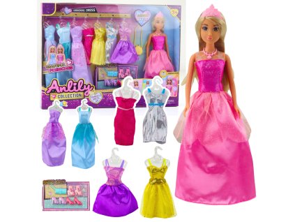 Anlily Kolekce Módní sada Šaty Doplňky 17 ks