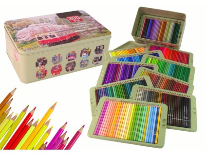 Malý umělec Sada 300 ks Pastelky v organizéru