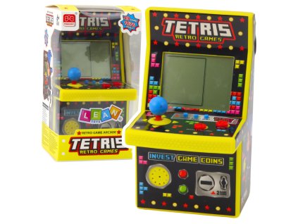 Mini retro Tetris Automat 49 her 1676 úrovní Žlutý