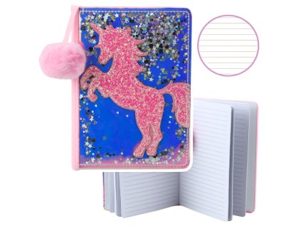 Sešit Jednorožec Konfety Holografický Linkovaný A5 80 listů