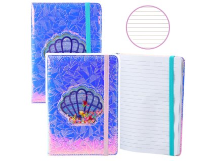 Sešit Linkovaný Lastury s konfetami Holografický Fialový A5 70 listů