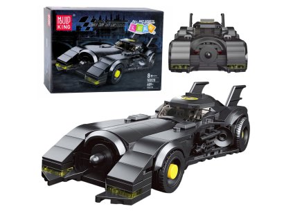 Superhrdina Závodní auto Stavební kostky Černé 409 ks