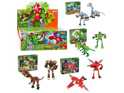 Dinosauří robot 2v1 Stavebnice 50–70 ks Mix