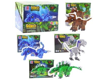 Stavebnice Sada Dinosaurus robot 2v1 148–175 ks Mix